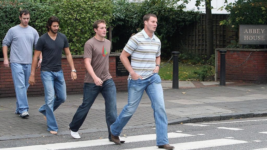 Abbey Road NFL-liigan San Diego Chargersin ja New Orleans Saintsin tähdet 2008