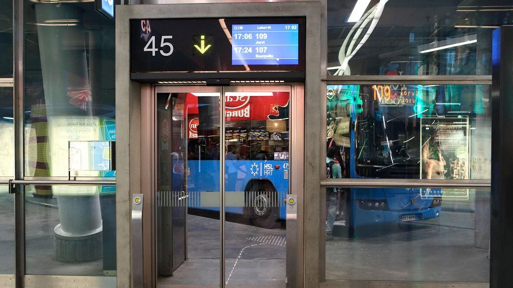 Kuvituskuva Kampin bussiterminaalista.