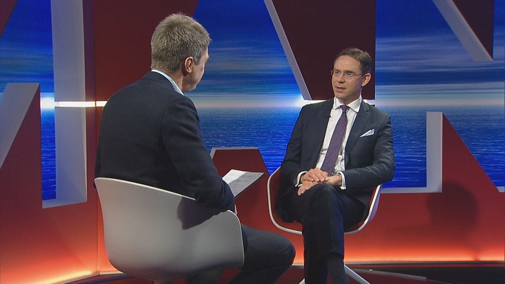 Jyrki Katainen Peter Nymanin vieraana tänään MTV:llä kello 22:35.