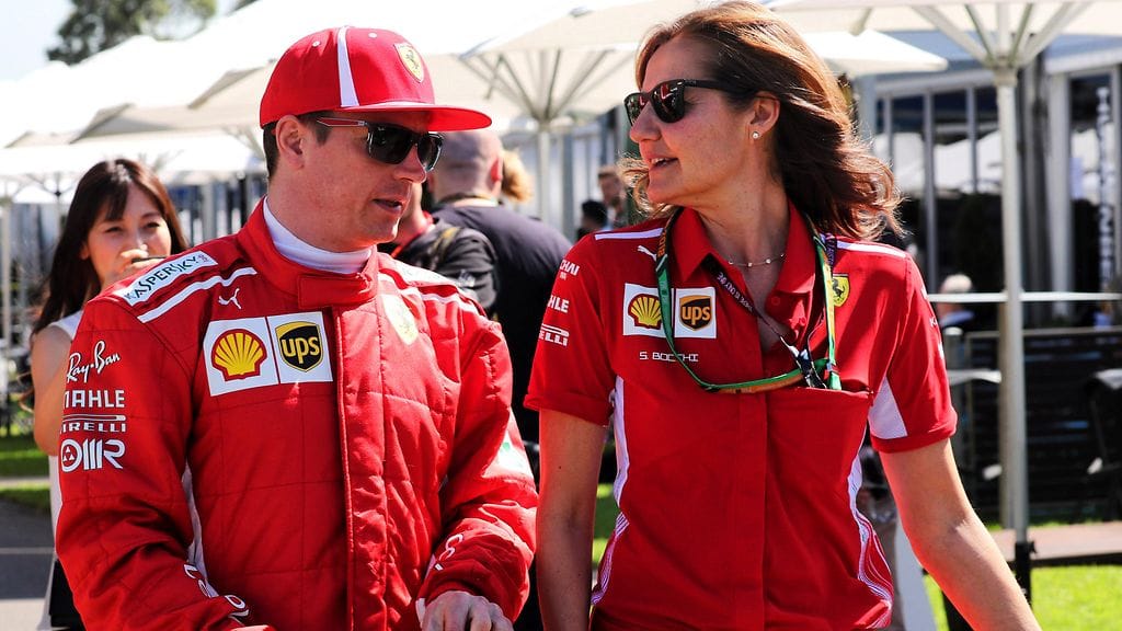 Kimi Räikkönen saapuu Melbournen varikolle torstaina.