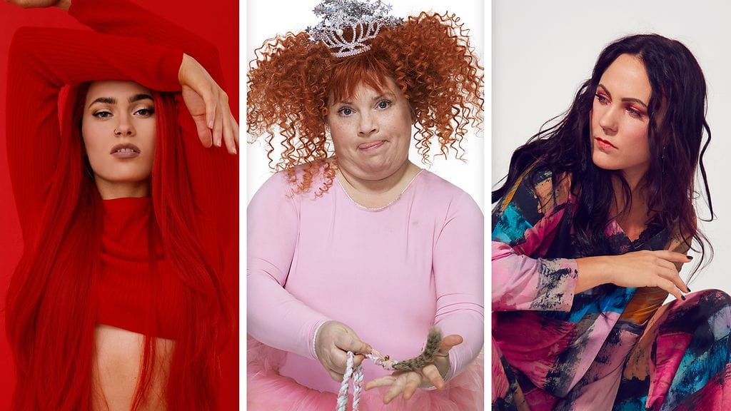 Laulajat Sanni ja Mira Luoti sekä Tanhupallo-hahmollaan Putouksen sketsihahmokilpailun voittanut Kiti Kokkonen vierailevat Enbuske, Veitola & Salminen -ohjelman viidennen kauden avausjaksossa.