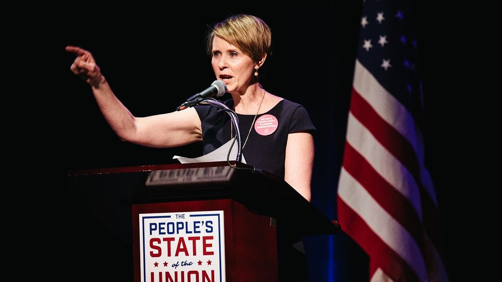 Cynthia Nixon kokeilee siipiään politiikan saralla.