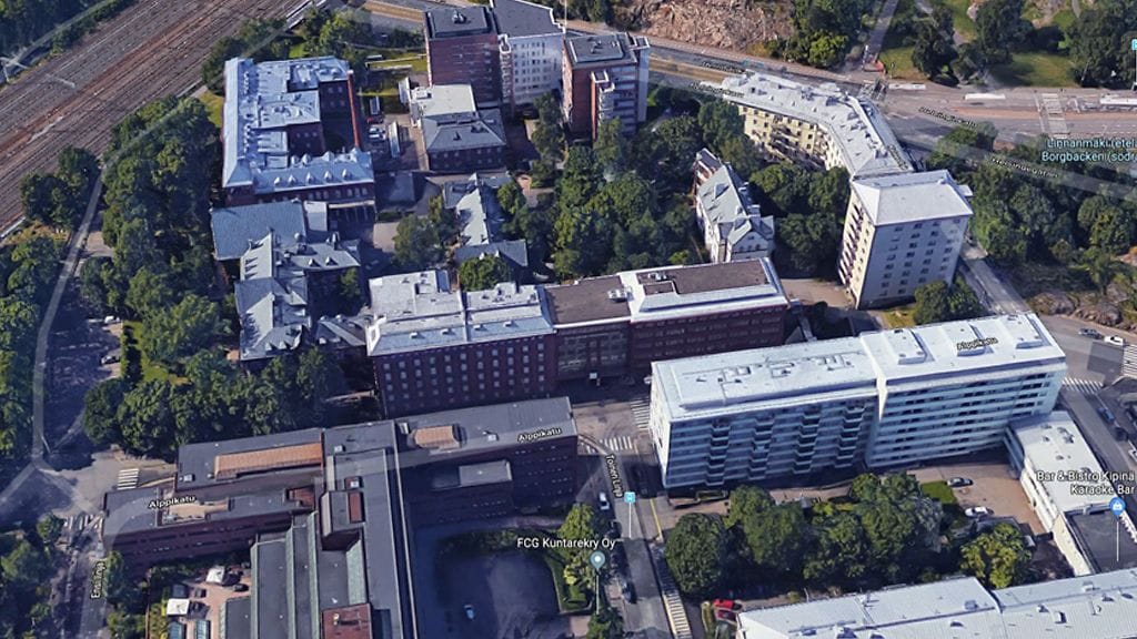 Kuva tapahtumapaikkana toimineesta asuntolasta Google Maps -palvelusta.