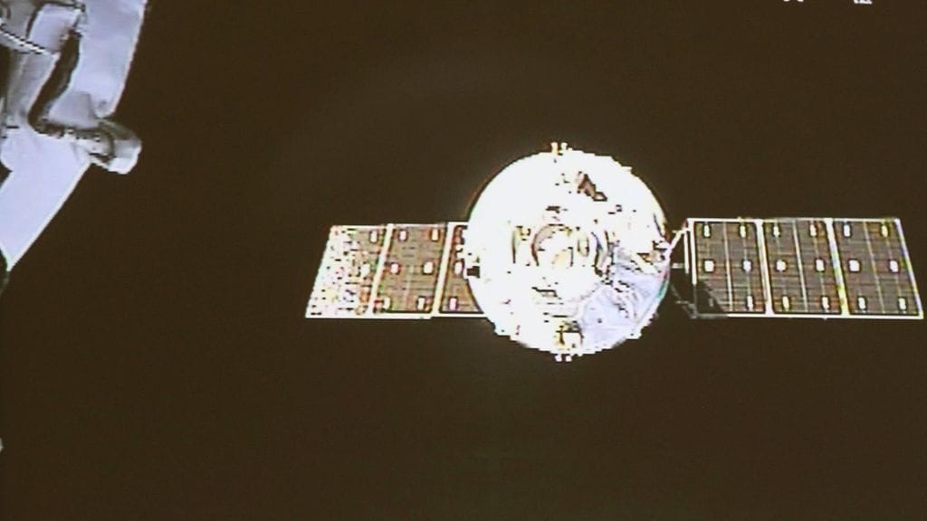 Kiinan Tiangong-avaruusasema kuvattuna vuonna 2017/