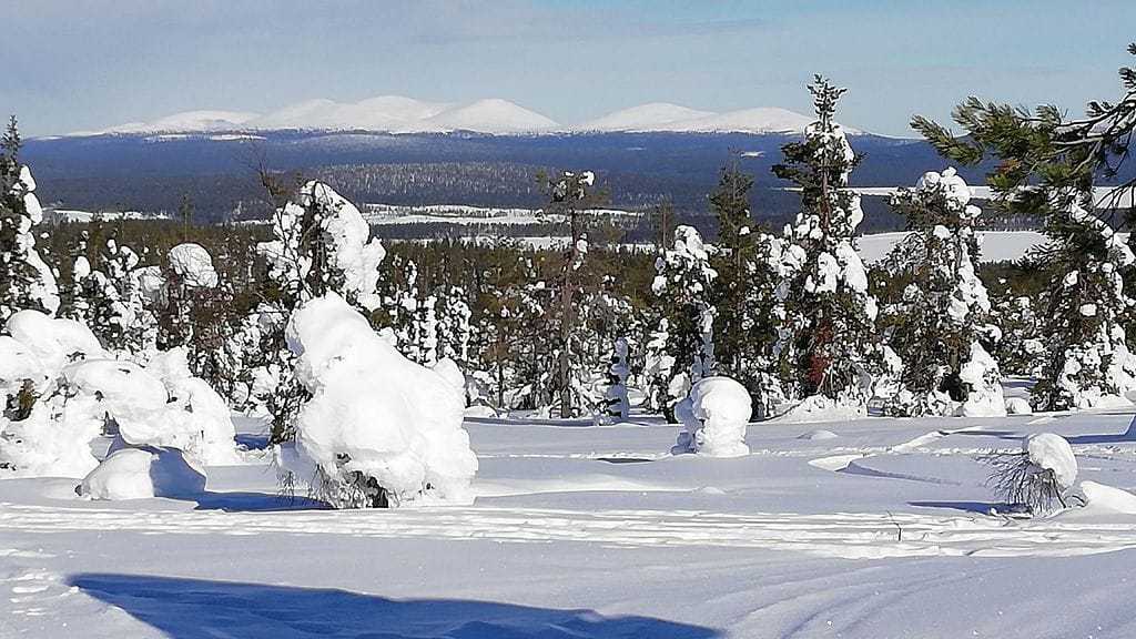 Mies on kateissa Pallastunturilla. Kuva: Veli-Pekka Oja