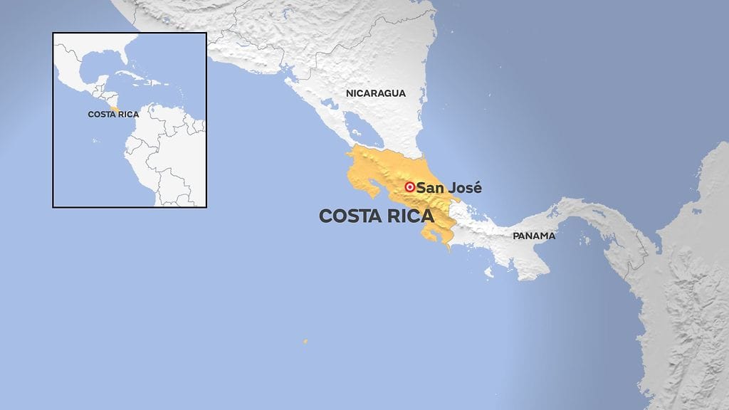 Costa Rica kartta