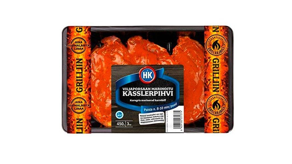 HK Viljaporsaan kasslerpihvien pakkausmerkinnöissä on puutteita.