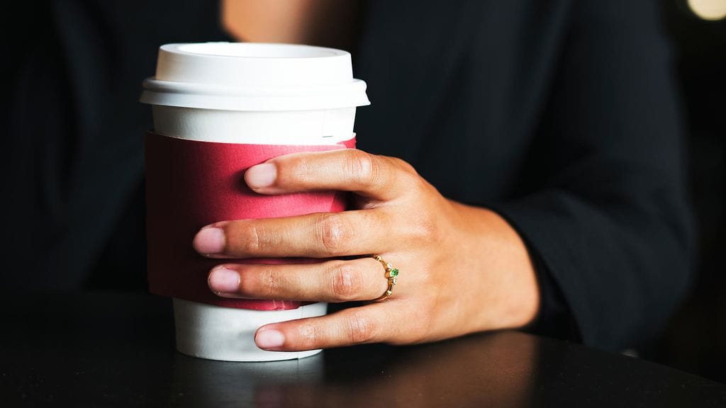 kahvikuppi kahvilasta