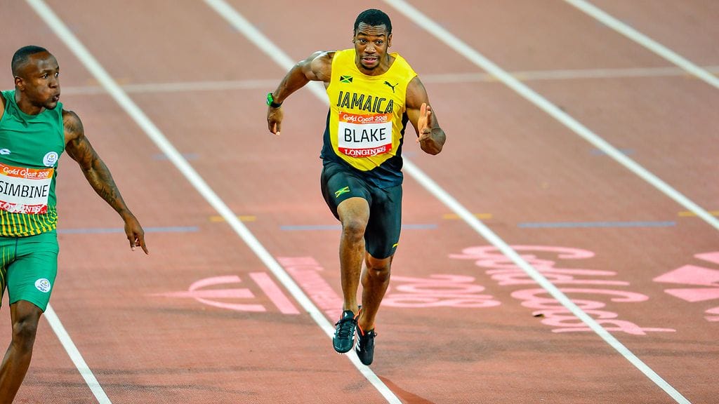 Yohan Blake jäi Kansainyhteisön kisoissa kolmanneksi.