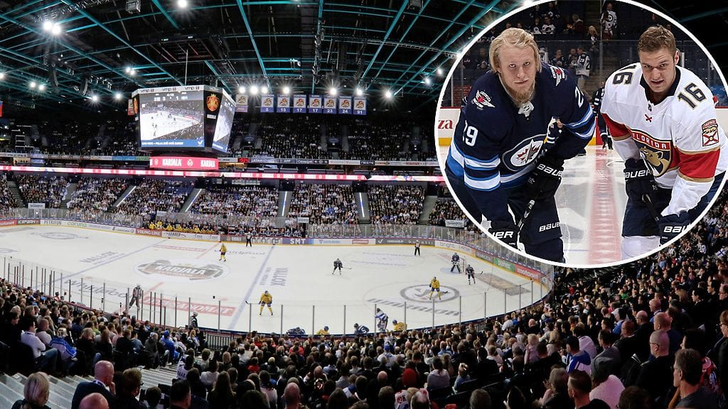 Patrik Laine kohtaa Winnipeg Jetsin kanssa ensi marraskuussa Aleksander Barkovin ja Florida Panthersin Helsingissä.