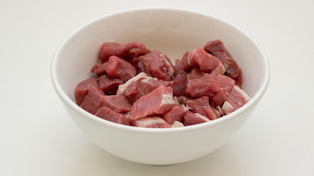 vuohenliha liha pala