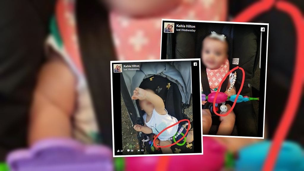 Jakamassaan Facebook-päivityksessä äiti varoittaa suosituista lapsen puruleluista.