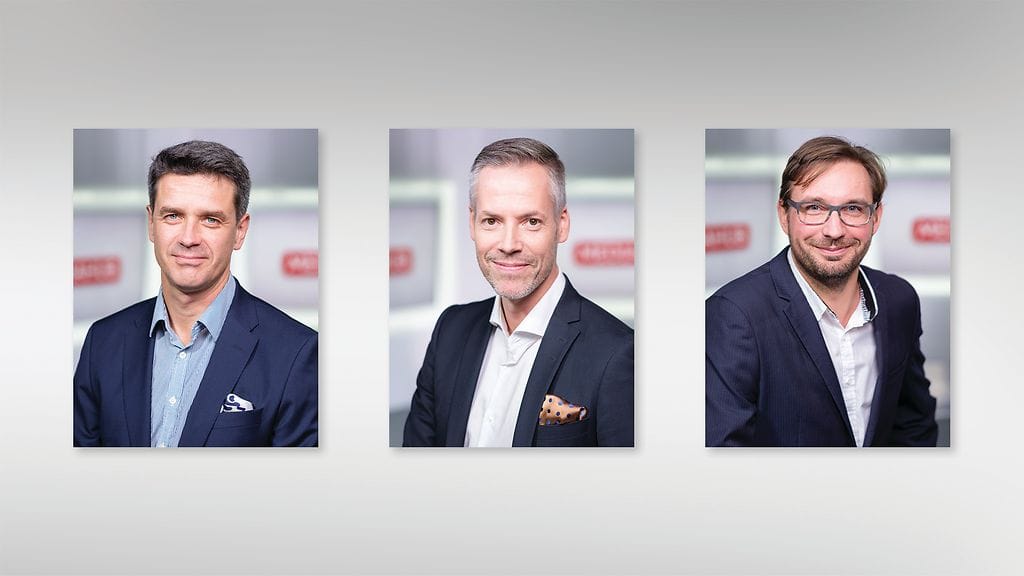 Tomi Einonen, Ilkka Ahtiainen ja Karri Lehtiö uutisten johtoon.