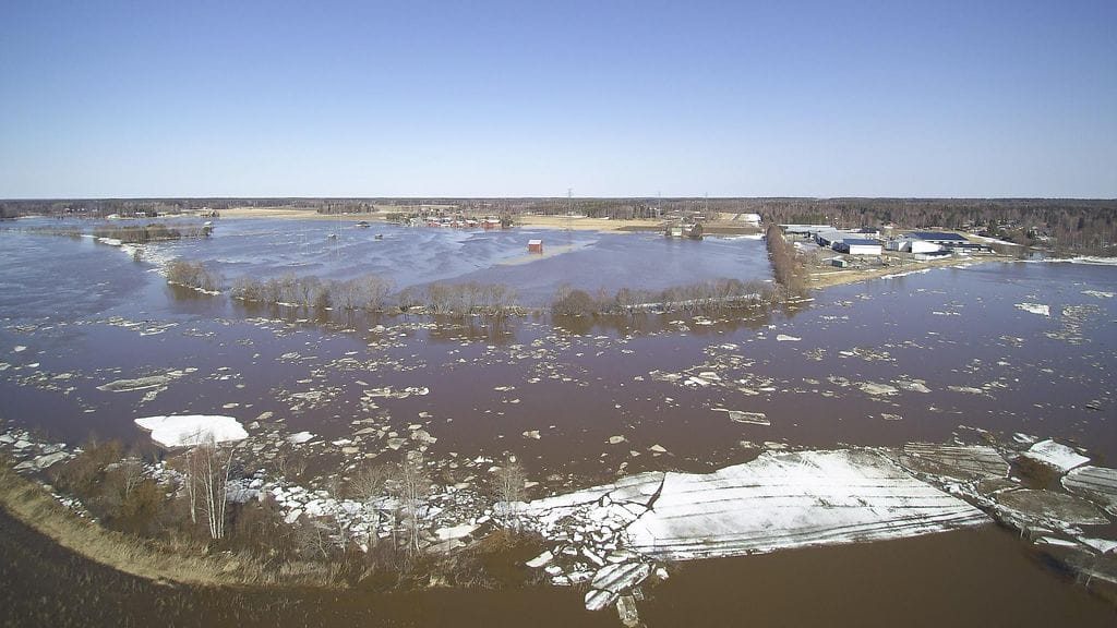 Tulva Pohjanmaalla Vaasan seudulla