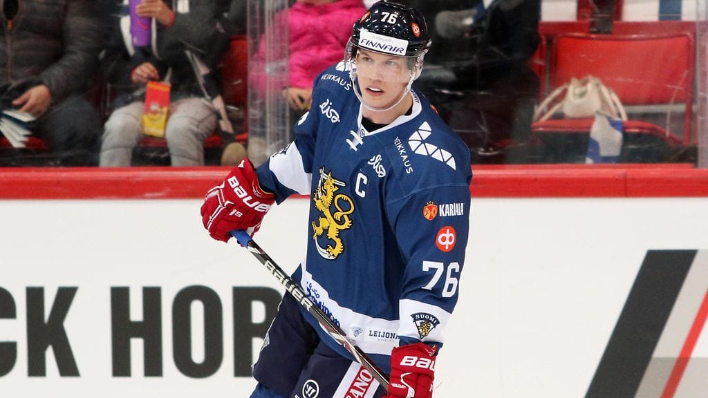 Jere Sallinen teki Leijonien voittomaalin.