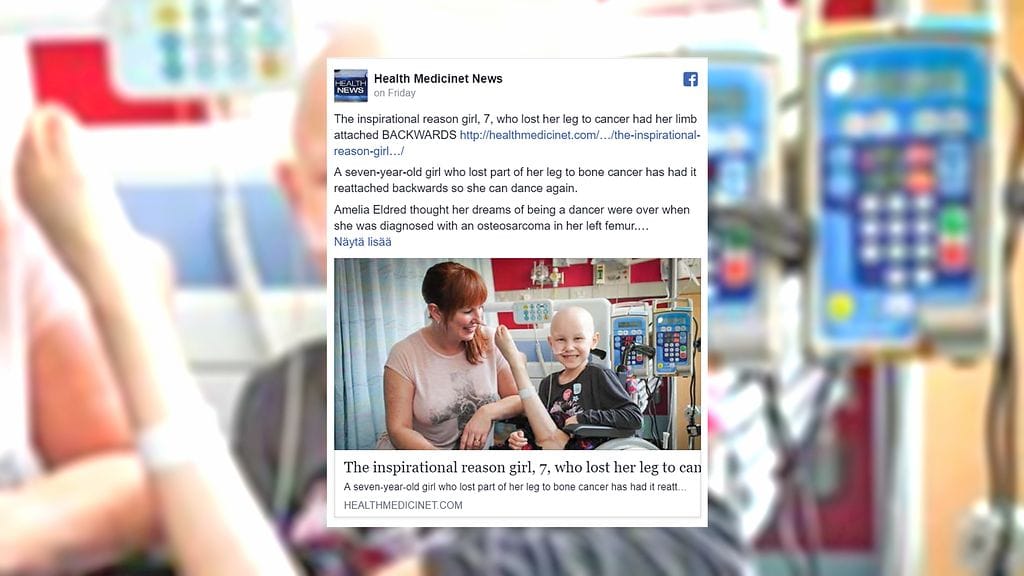 Amelian asenne on auttanut koko perhettä jaksamaan.