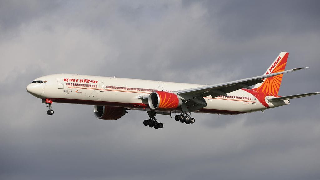 Arkistokuva Air Indian lentokoneesta. Kuvan kone on eri mallia kuin turbulenssiin joutunut Boeing 787 Dreamliner.
