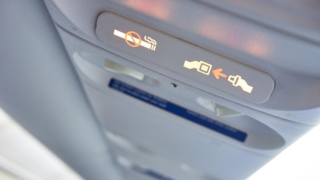 turvavyön merkkivalo lentokone