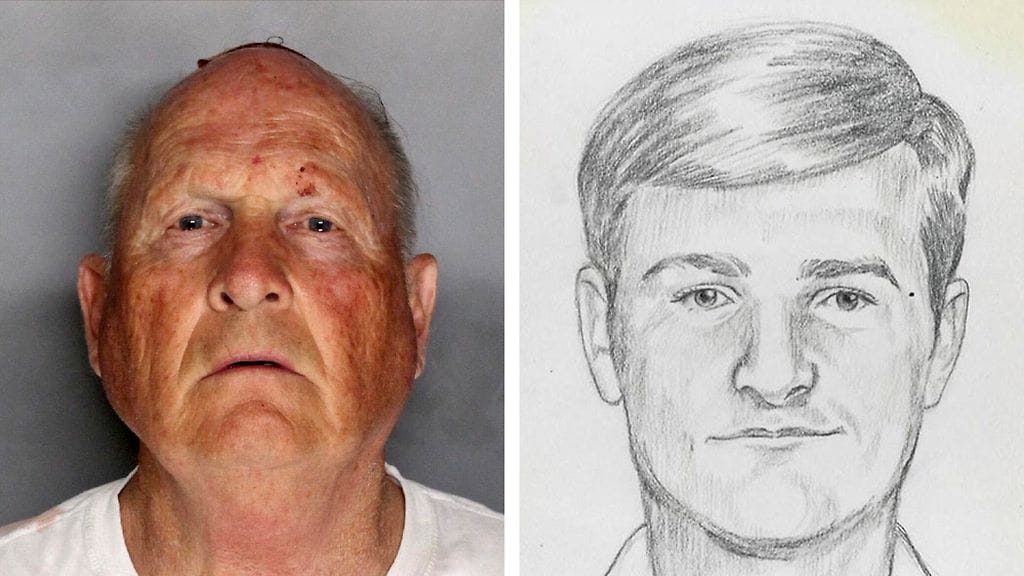 Pelkoa Kaliforniassa kylvänyt Kultaisen osavaltion tappaja on nyt tunnistettu DNA-näytteiden perustella Joseph James DeAngeloksi, 72. Oikealla yksi FBI:n aiemmin jakamista luonnoksista epäillystä.