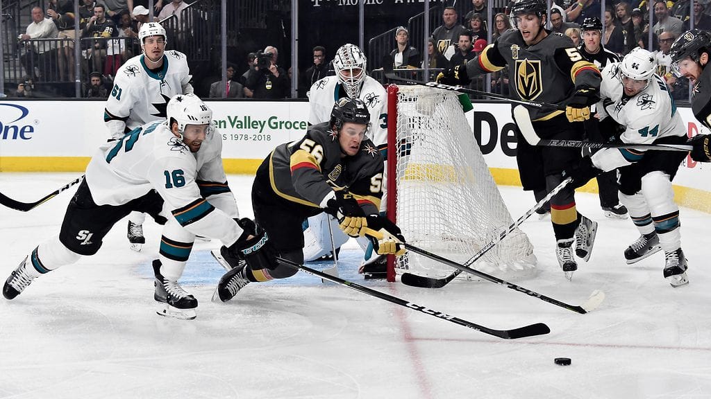 Vegasin Erik Haula iski tehot 1+1.