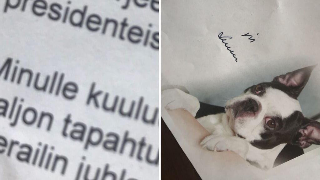 Niilon kirje Niinistöltä