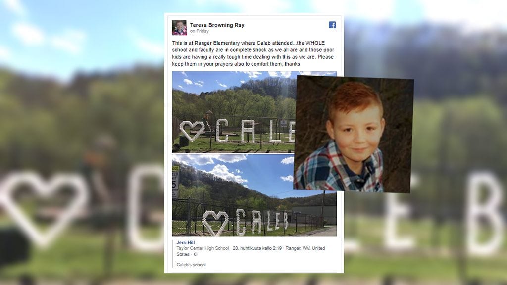 Pienen Calebin kuolema on murtanut vanhempien ja pojan kaverien sydämet.