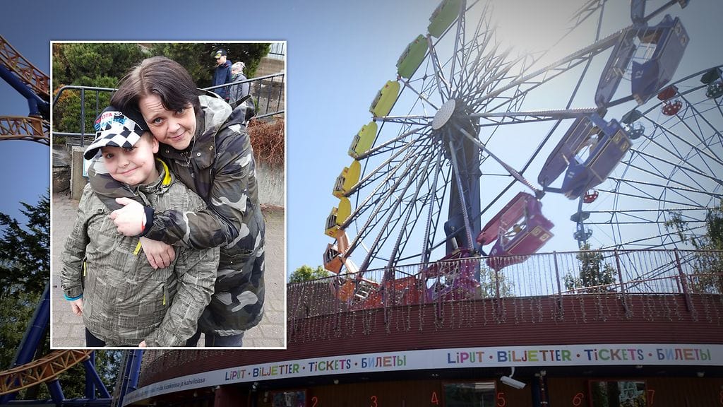 Kadonnut lompakko oli lähellä vesittää Maarit Tuomisen ja Marko-pojan hauskan päivän huvipuistossa.
