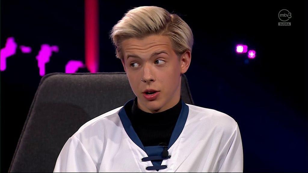 Tuure Boelius EVS-lähetyksessä 3. toukokuuta 2018.