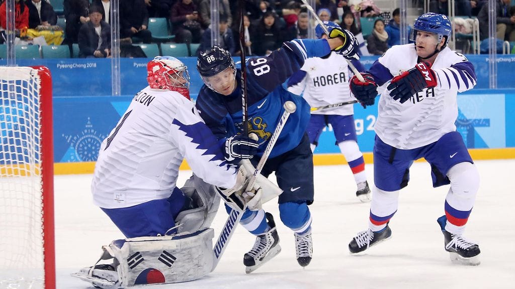 Etelä-Korean maalivahti Matt Dalton pelasi Leijonia vastaan hyvän pelin olympialaisissa.