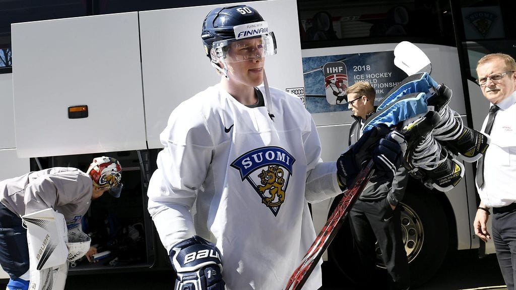 Leijonien MM-kisapuolustaja Juuso Riikola.