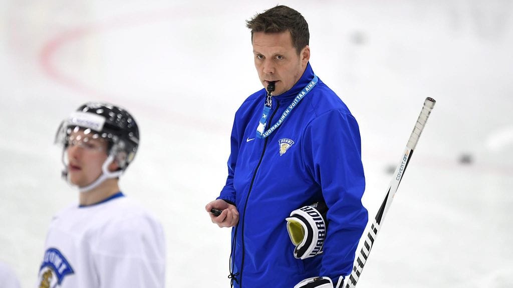 Lauri Marjamäki Leijonien harjoituksissa.