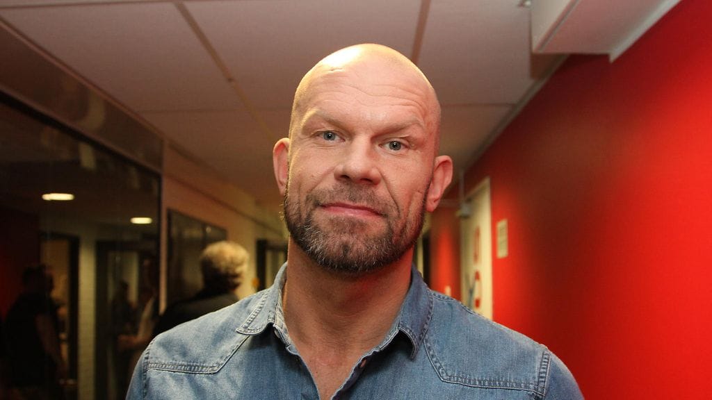 Jere Karalahti kuvattuna ennen kauden viimeistä EVS-lähetystä 10. toukokuuta 2018.