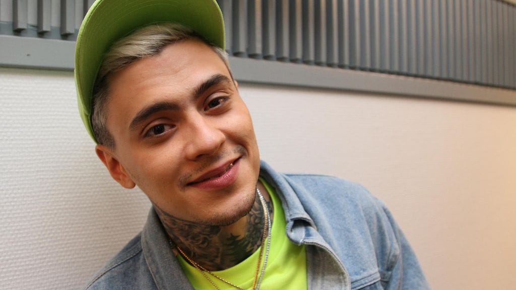 Mikael Gabriel MTV:n studiolla 10. toukokuuta 2018.