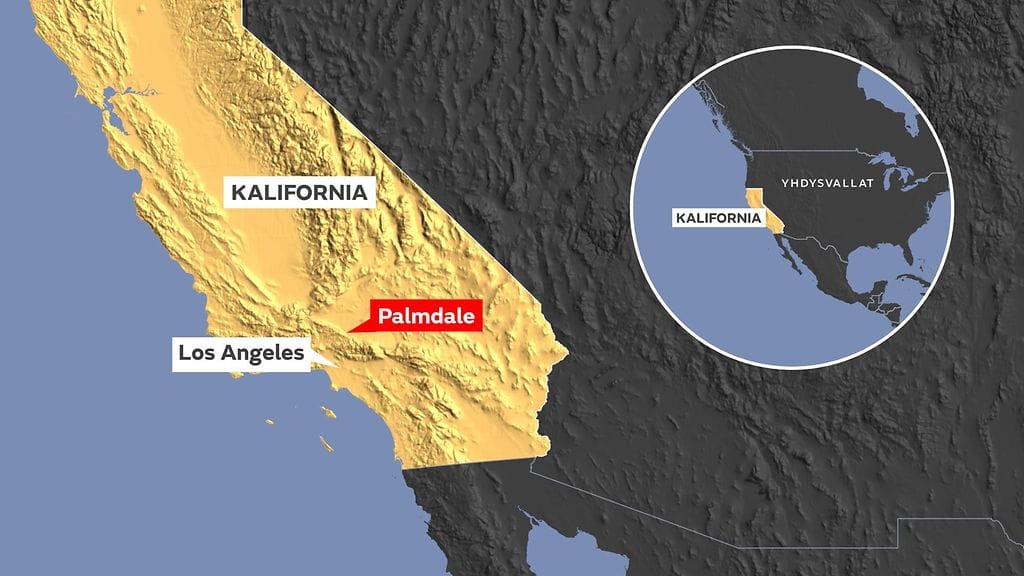 GR-1105-Kalifornia kartta Palmdale