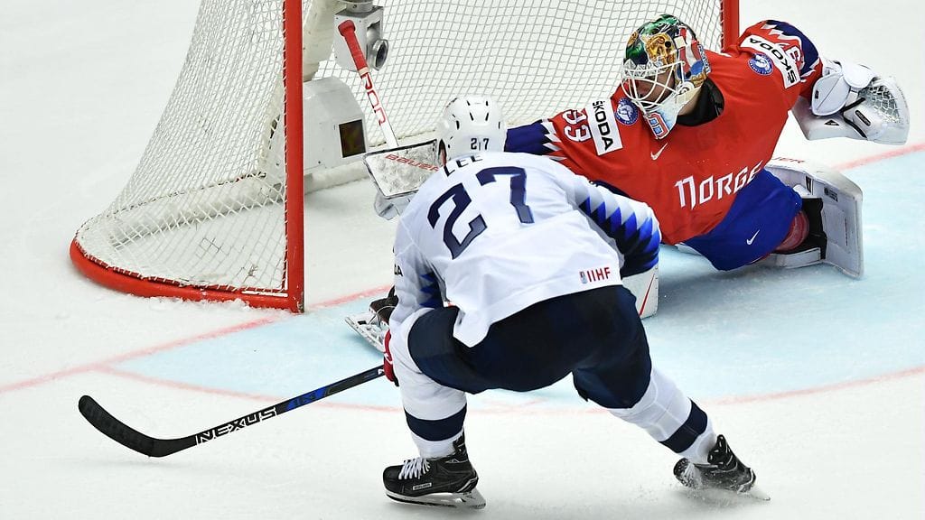 Anders Lee on laukonut kolme maalia MM-kisoissa tähän mennessä.