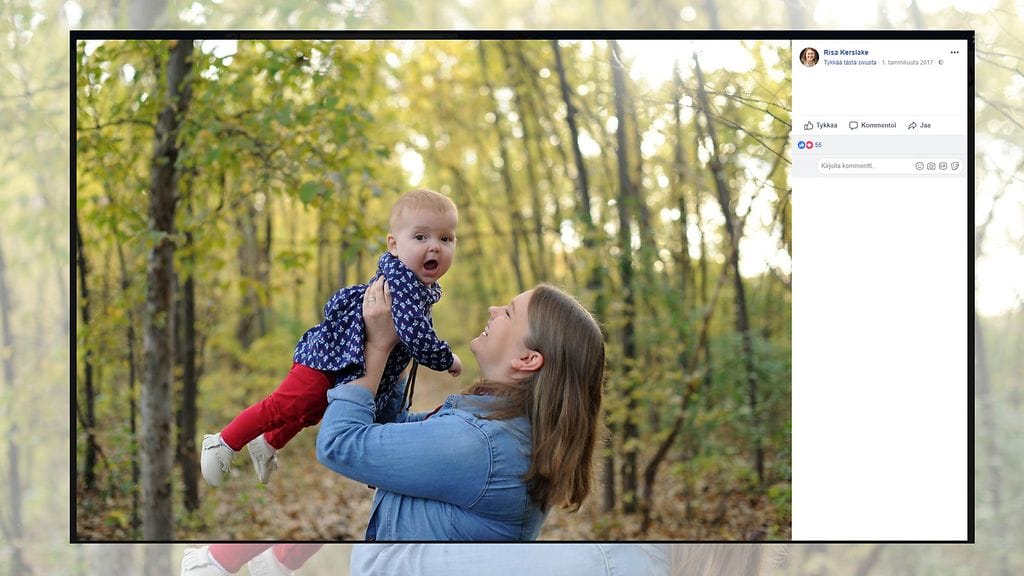 Risa Kerslake haluaisi säästää rahaa tyttärelleen, mutta haave ei toteudu helposti. – Jos pelkkä vauvan saaminen maksaa 50 000 dollaria, vyötä joutuu kiristämään, hän kirjoittaa.
Kuvan lähde Facebook