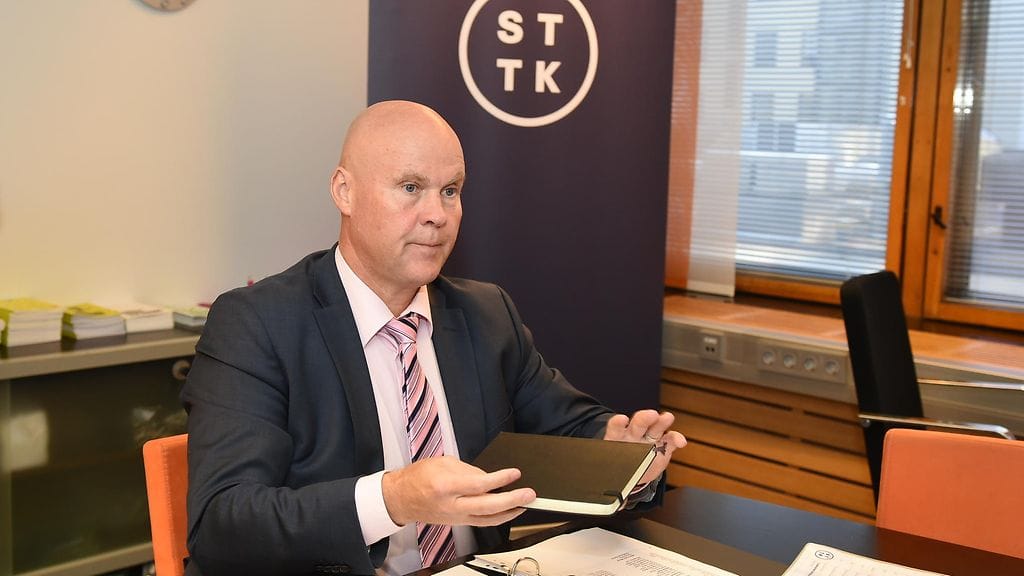 Kuvassa STTK:n puheenjohtaja Antti Palola.