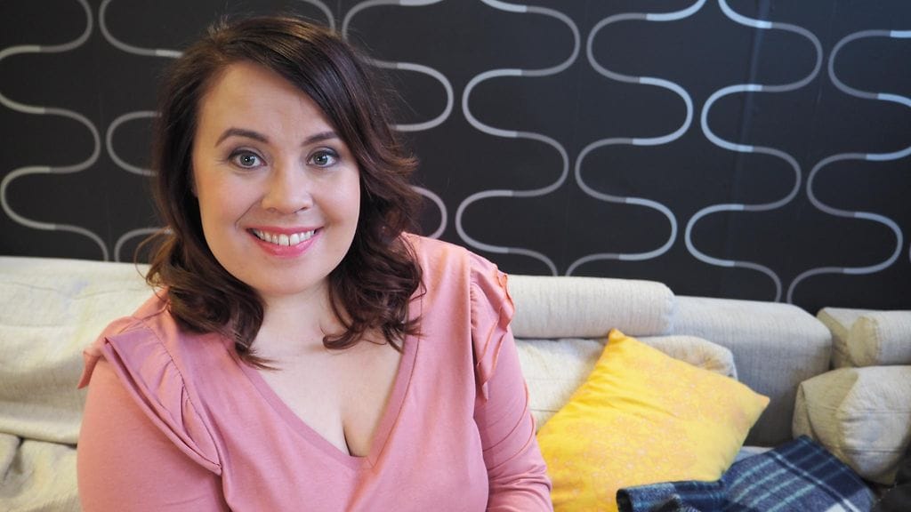 Hanna Kinnunen kinnunen muisteli aikaansa Salla-hahmona kymmenen vuotta sitten.