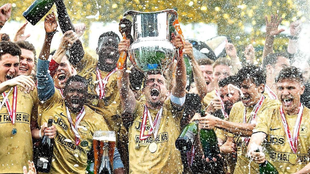 FC Midtjylland juhlii Tanskan mestaruutta.