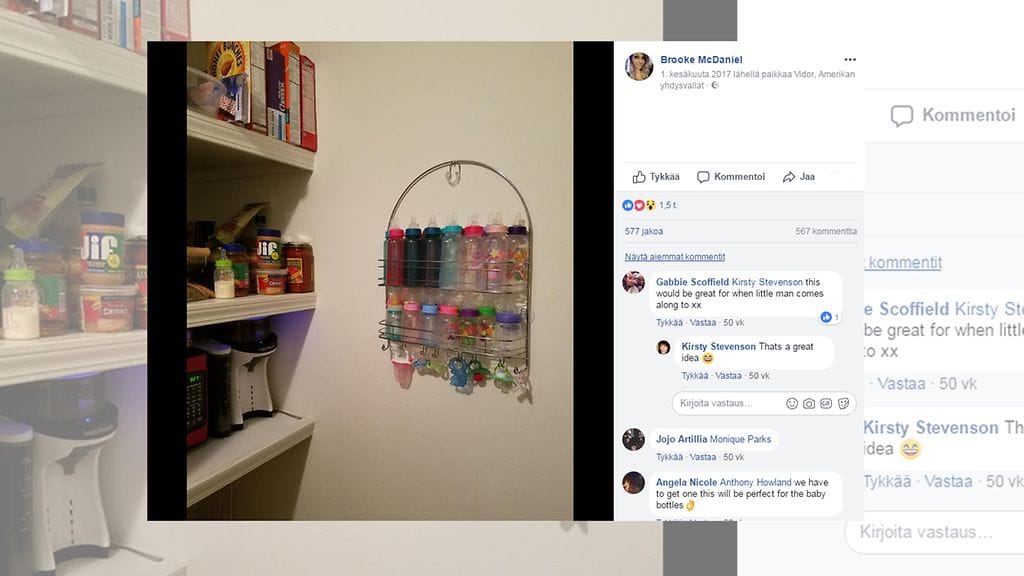 Brooke McDaniel sai kriittistä palautetta ideastaan, jolla hän halusi auttaa muita äitejä.
Kuvan lähde Facebook