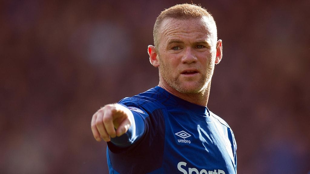 Wayne Rooney Evertonin paidassa kuluneella Valioliiga-kaudella.