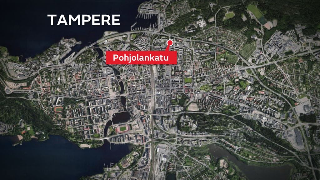 Turma sattui Pohjolankadulla Tampereen Tammelassa.
