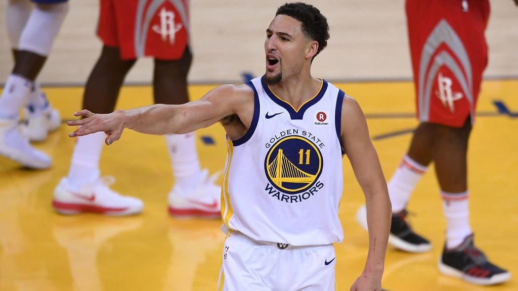 Klay Thompson toimi Golden State Warriorsin tehomiehenä, kun koripalloliiga NBA:n läntisen konferenssin finaalisarjassa edettiin seitsemänteen otteluun.