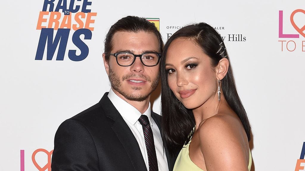 Matt Lawrence ja Cheryl Burke punaisella matolla vuonna 2018.