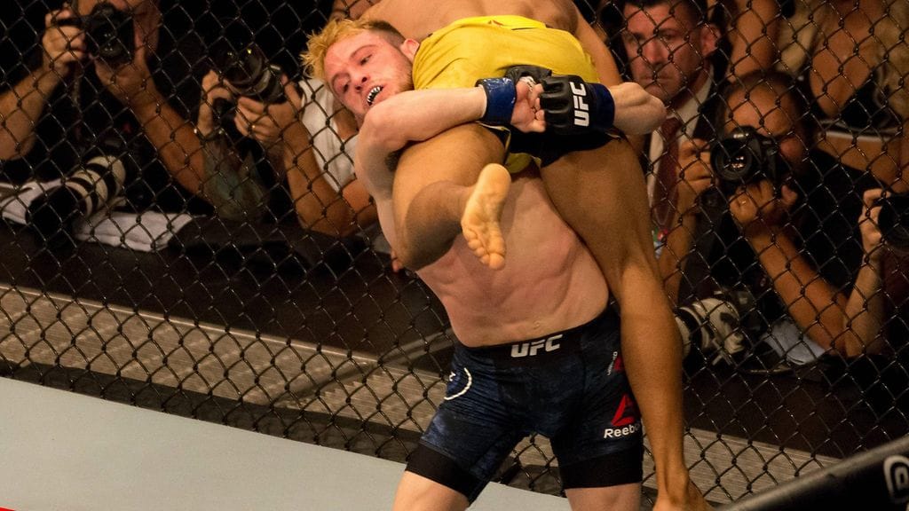 Jarred Brooks läimäytteli myös edellisessä UFC-ottelussaan.