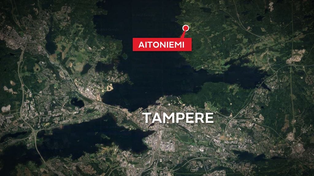 Onnettomuus sattui Näsijärvellä Aitoniemen lähellä.