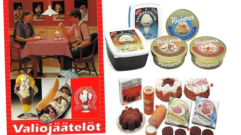 Suomalaisten pöydissä on vuosien saatossa nähty lukuisia jäätelömakuja.