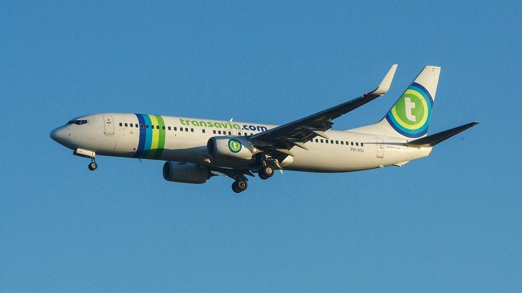 Arkistokuva Transavia Airlinesin koneesta.