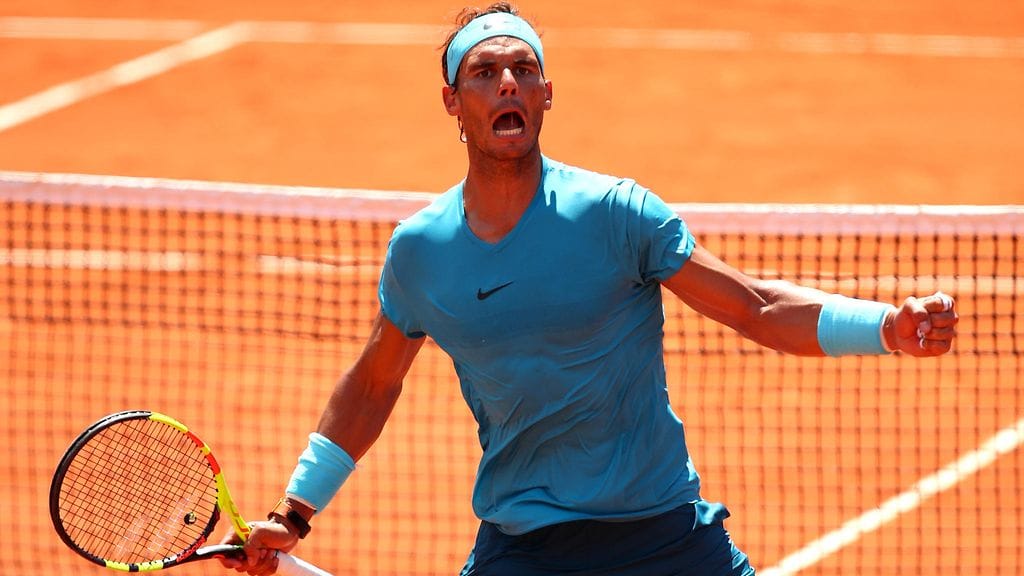 Rafael Nadal jyräsi välieriin Ranskan avoimissa.