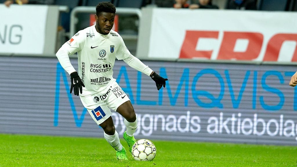 Kingsley Sarfo edustaa Ruotsin Allsvenskanissa pelaavaa Malmöa.